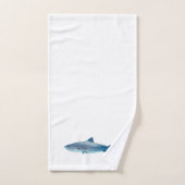 Shark Waterverf Painting Pattern Badhanddoek Set Bad Handdoek (Handdoek)