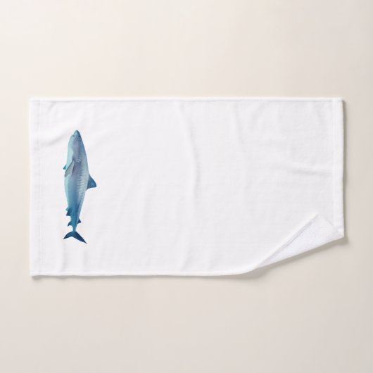 Shark Waterverf Painting Pattern Badhanddoek Set Bad Handdoek (Handdoek)