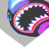 Shark Waterverf Roze en Paarse illustratie Korte Tafelloper (Hoek)