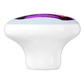 Shark Waterverf Roze Paarse illustratie Keramische Knop (Zijkant)