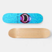 Shark Waterverf Roze Paarse illustratie Persoonlijk Skateboard (Horizontaal)