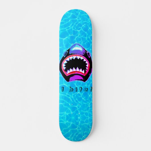 Shark Waterverf Roze Paarse illustratie Persoonlijk Skateboard (Voorkant)