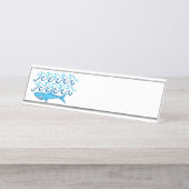 Shark Waves Bureau Naambordje (Voorkant)