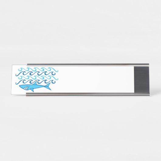 Shark Waves Bureau Naambordje (Voorkant)