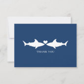 Shark Wedding Bedankkaart (Voorkant)