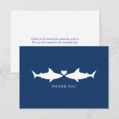 Shark Wedding Hartelijk dank Bedankkaart (Voorkant / Achterkant)