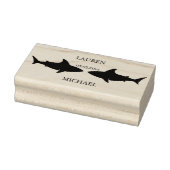 Shark Wedding Rubberstempel (Stempel)