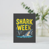 Shark Week Elke Dag Briefkaart (Staand voorkant)