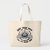 Shark Week Grote Tote Bag (Voorkant)