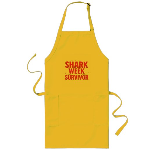 Shark Week Overlever Lang Schort (Voorkant)
