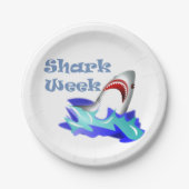 Shark Week Papieren Bordje (Voorkant)