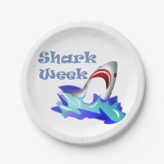 Shark Week Papieren Bordje (Voorkant)