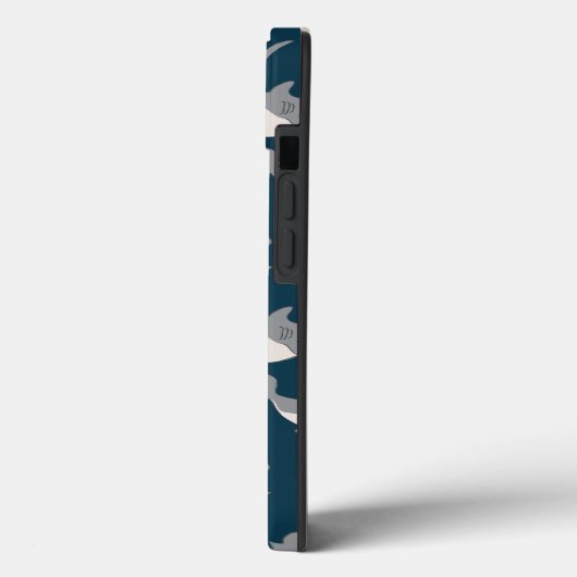 Shark Week Pattern Iphone Case Hoesje (Achterkant / Links)