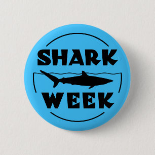 Shark Week Ronde Button 5,7 Cm