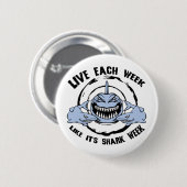 Shark Week Ronde Button 5,7 Cm (Voorkant /achterkant)