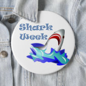 Shark Week Ronde Button 6,0 Cm (In situ)