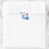 Shark Week Ronde Sticker (Tas)
