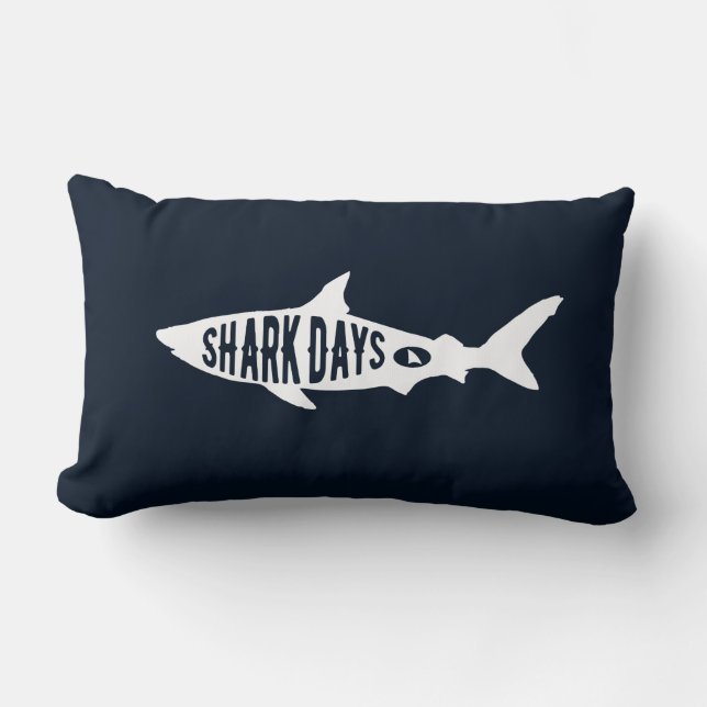 Shark Week Sharks Lover Gifts Typography Art Kussen (Voorkant)