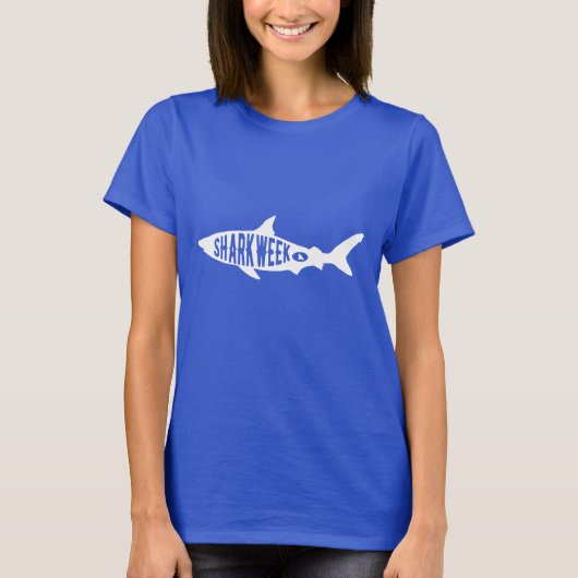 Shark Week Sharks Lover Gifts Typography Art T-shirt (Voorkant)