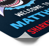 Shark-welkomstpartijteken Sharktastic party sign Poster (Hoek)