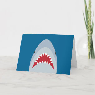 Shark Wenskaart - Blank Inside Kaart