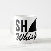 Shark whisperer grappige koffie-mok voor scuba-dui koffiemok (Voorkant links)