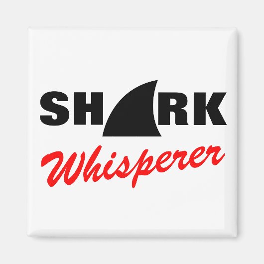 Shark whisperer magnet (Voorkant)
