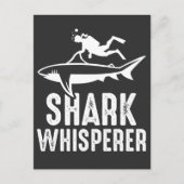 Shark Whisperer Scuba Diving Ocean Diver Briefkaart (Voorkant)