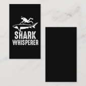 Shark Whisperer Scuba Diving Ocean Diver Visitekaartje (Voorkant / Achterkant)