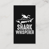 Shark Whisperer Scuba Diving Ocean Diver Visitekaartje (Voorkant)