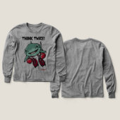 Shark with boxing gloves Long sleeve T-Shirt (Voorkant /achterkant)