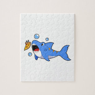 Shark with Pizza as Bait Legpuzzel