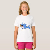 Shark with Pizza as Bait T-shirt (Voorkant volledig)