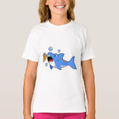 Shark with Pizza as Bait T-shirt (Voorkant)