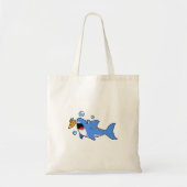 Shark with Pizza as Bait Tote Bag (Voorkant)