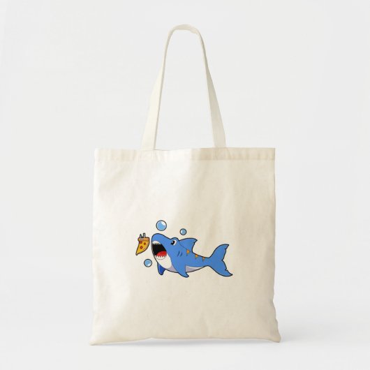 Shark with Pizza as Bait Tote Bag (Voorkant)