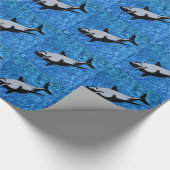 Shark Wrapping Paper Cadeaupapier (Hoek)