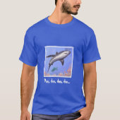 Shark & Zee Turtle Dun, dun, dun, dun... T-Shirt (Voorkant)