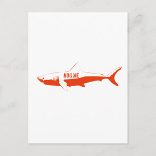 Shark, zo knuffel me. briefkaart