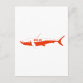 Shark, zo knuffel me. briefkaart (Voorkant)