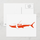 Shark, zo knuffel me. briefkaart (Voorkant / Achterkant)