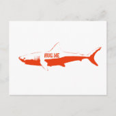 Shark, zo knuffel me. briefkaart (Voorkant)