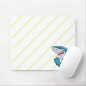 "Shark Zone Mouse Pad – Fierce Focus, Ocean Style" Muismat (Met muis)