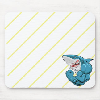 "Shark Zone Mouse Pad – Fierce Focus, Ocean Style" Muismat