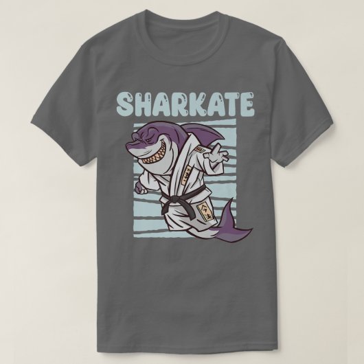 Sharkate Funny Karate Shark Apparel Sharks Lover T-shirt (Design voorkant)