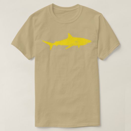 SharkBlack & Yellow SharkShark GiftYellow Shark T-shirt (Design voorkant)
