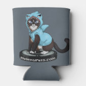 #SharkCat houdt van je - Koelbox Blikjeskoeler (Achterkant)
