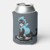 #SharkCat houdt van je - Koelbox Blikjeskoeler (Blikje Achterkant)