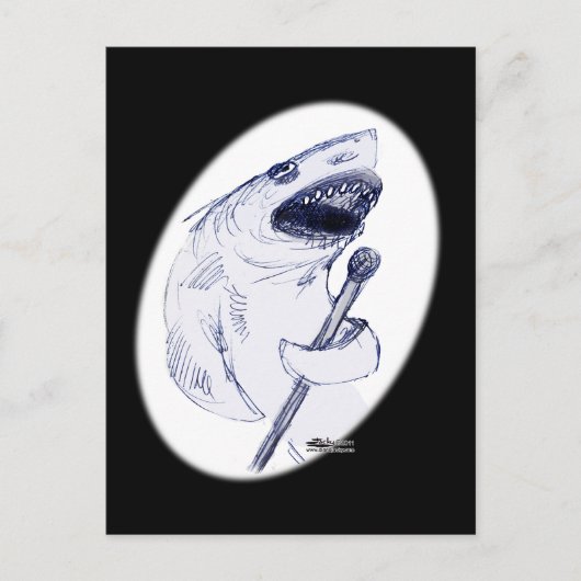 Sharkey Finatra Briefkaart (Voorkant)