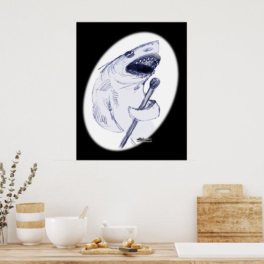 Sharkey Finatra Poster (Keuken)